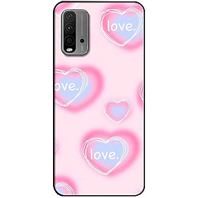 Ốp lưng cho Xiaomi Redmi 9T - Redmi 13 4G - 13C - Redmi Note 13 4G - 13 Pro 4G - 13 Pro 5G - Hoạ Tiết Love Hồng - Hàng Chính Hãng