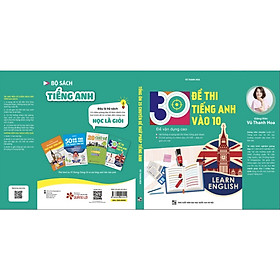Sách - 30 Đề Thi Tiếng Anh Vào 10 (Đề vận dụng cao)