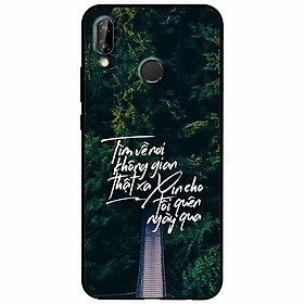 Ốp lưng in cho Huawei Nova 3e Mẫu Tìm Về Nơi Xa