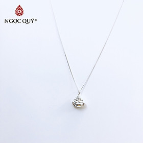 Dây chuyền bạc mặt phật di lặc - Ngọc Quý Gemstones