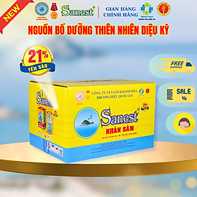  NEW [ Combo 60 lọ] Nước Yến sào Khánh Hòa Sanest 21% - Nhân Sâm