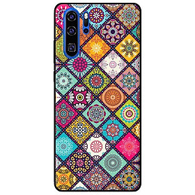 Ốp lưng in cho Huawei P30 Pro Họa Tiết Ô Vuông - Hàng chính hãng