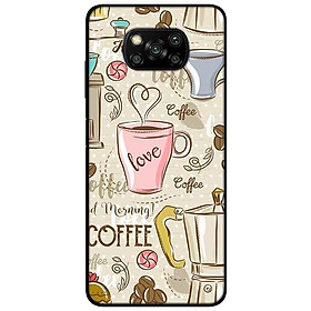 Ốp lưng dành cho Xiaomi Poco X3 mẫu Coffee Time