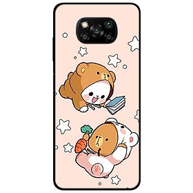 Ốp lưng dành cho Xiaomi Poco X3 mẫu Hai Chú Gấu Bay