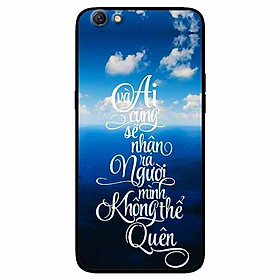 Ốp lưng in cho Oppo F1s/ A59 Mẫu Không Thể Quên