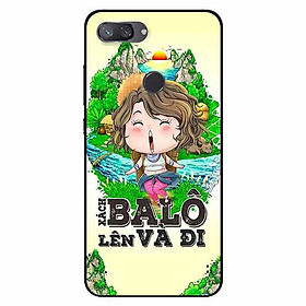 Ốp lưng in cho Xiaomi Mi 8 Lite Mẫu Xách Balo Lên Nữ