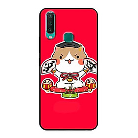 Ốp Lưng in cho Vivo Y15 Mẫu Mèo May Mắn 7 - Hàng Chính Hãng