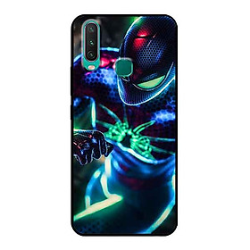 Ốp Lưng in cho Vivo Y17 Mẫu Người nhện Nền Thành Phố - Hàng Chính Hãng