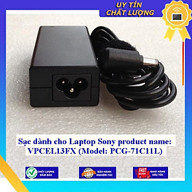 Sạc dùng cho Laptop Sony product name: VPCEL13FX (Model: PCG-71C11L) - Hàng Nhập Khẩu New Seal