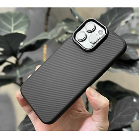 Ốp lưng cho Samsung Galaxy S24 Ultra / 15 Pro Max vân carbon hiệu Likgus Carbon Synthetic Fiber - Hàng chính hãng
