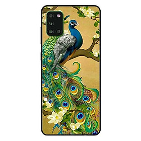 Ốp lưng dành cho Samsung A31 mẫu Công Xanh Hoa Trắng
