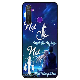 Ốp lưng in cho Realme 5 Mẫu Nợ Cha Nợ Mẹ