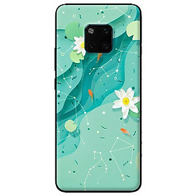 Ốp in cho Huawei Mate 20 Pro Họa Tiết Nền Xanh - Hàng chính hãng