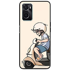 Ốp lưng cho Oppo A36 - A60 4G - A74 - A76 - A95 4G - A96 4G - Cặp Đôi Lái Xe - Hàng Chính Hãng