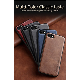 Ốp lưng da cho iPhone 6, 6s, 6 Plus, 6s Plus, iPhone 7, 7 Plus, iPhone 8 , 8 Plus hãng X-level cao cấp viền mềm chống sốc - Hàng chính hãng