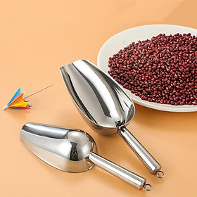 Dụng cụ xúc đá - xẻng xúc thực phẩm đa năng inox không gỉ nhiều kích thước