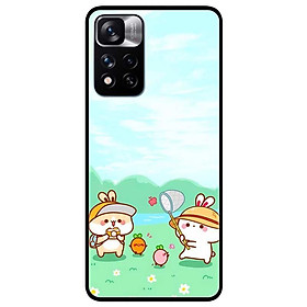 Ốp lưng dành cho Xiaomi Redmi Note 11 Pro ( Bản Nội Địa ) mẫu Bánh Bao Bắt Bướm