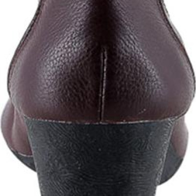 Giày Nữ Da Bò 5 Phân Huy Hoàng HT7943 - Nâu Đất