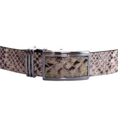 Thắt Lưng Nam Da Trăn Huy Hoàng HT4305 - Trắng