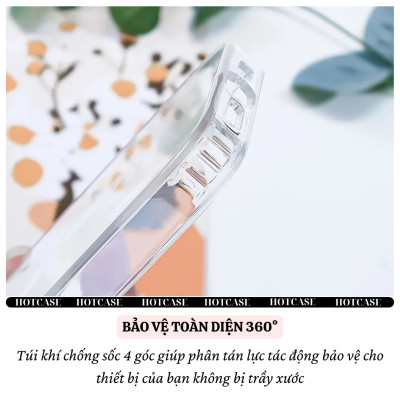 Ốp lưng trong suốt magnetic chống sốc cho iPhone 16 Pro Max/ 16 Plus / 16E / 16 Pro hiệu HOTCASE N52 Mag - Viền TPU, lực hút từ tính mạnh mẽ, Mặt lưng PC chống ố vàng - Hàng nhập khẩu