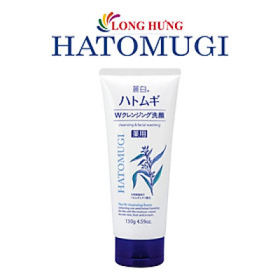 Sữa rửa mặt Kumano Reihaku Hatomugi W Cleansing Foam giúp làm sạch và sáng da (130g) - Hàng chính hãng