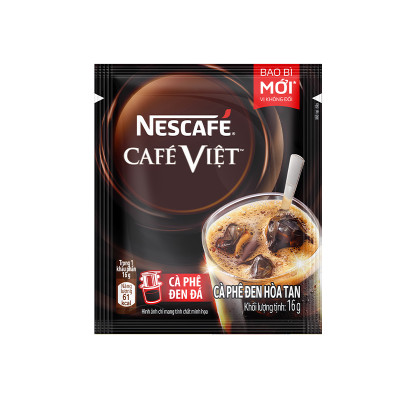 [Tặng thố thủy tinh] Combo 2 Bịch Cà phê Hòa tan NESCAFÉ CAFÉ VIỆT 35 gói Vị Mạnh đặc trưng