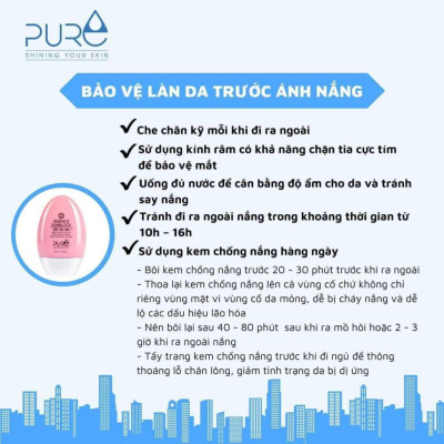 Sữa Chống Nắng Pure Sunblock Essence Phù Hợp Với Mọi Loại Da