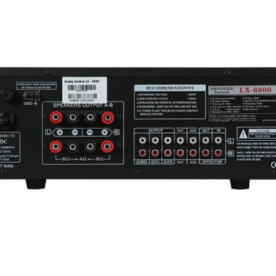 Dàn Karaoke gia đình Loa Zenbos XR-680 400W/Loa Bass 25 cm, 3 đường tiếng và Amply Bluetooth Công Suất Lớn 800W Zenbos LX-6800, 12 Sò Đại (Hàng Chính Hãng)