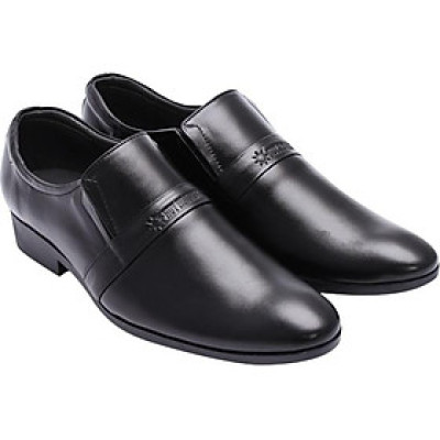 Giày Tây Nam Huy Hoàng HT7107 - Đen