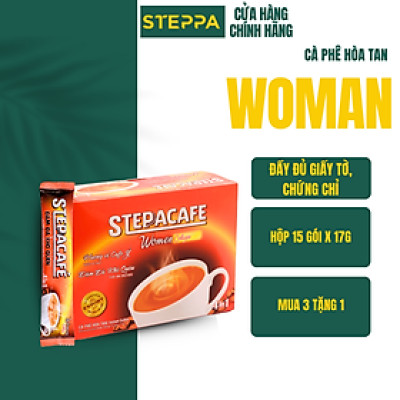 STEPPACAFE-Cà phê hoà tan 4in1 Collagen (Hộp 15 gói x 17g)
