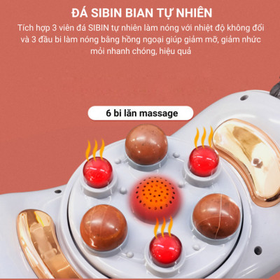 Đai Massage Bụng , Hỗ Trợ tan Đau Nhức, Bi Đá Kết Hợp Hồng Ngoại, Giảm Đau Bụng Cho Người Viêm Đại Tràng, Táo Bón, tan mỡ bụng , thon gọn cơ thể 