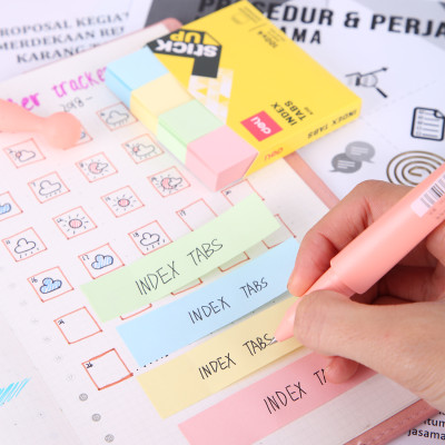 Giấy Nhắn Deli, 76×19Mm, 4×100 Tờ - 1 Tệp - EA11002