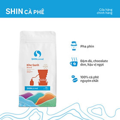 Cà phê VN Phin Khe Sanh Blend - SHIN Cà Phê - Cà phê đặc sản - Gói 250g