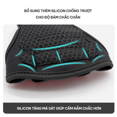 Găng tay tập Gym kết hợp quấn cổ tay chống chai tay GoodFit GF207G