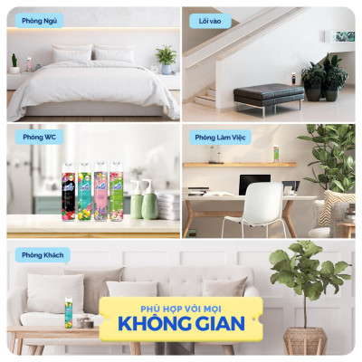 THÙNG 12 CHAI XỊT PHÒNG FARCENT 320ML - FARCENT