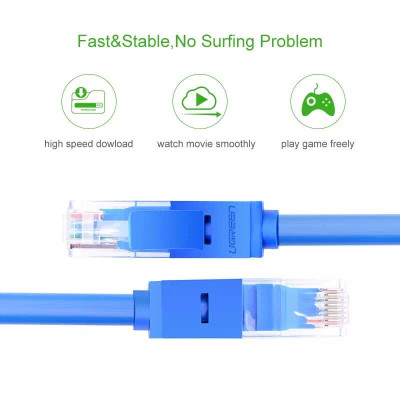 Ugreen UG11209NW102TK 30M Màu xanh Cáp mạng LAN CAT6 UPT - HÀNG CHÍNH HÃNG