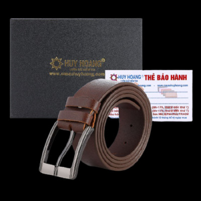 HJ4137-38-39 - Dây nịt nam Huy Hoàng bát gài 4P màu da, đen, nâu