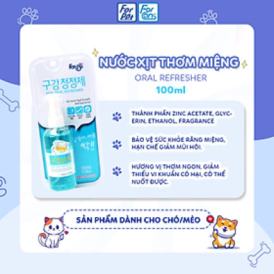 Nước Xịt Thơm Miệng Cho Thú Cưng Forcans 100ml