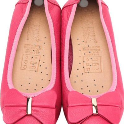 Giày Nữ Búp Bê Da Bò Huy Hoàng HT7912 - Hồng