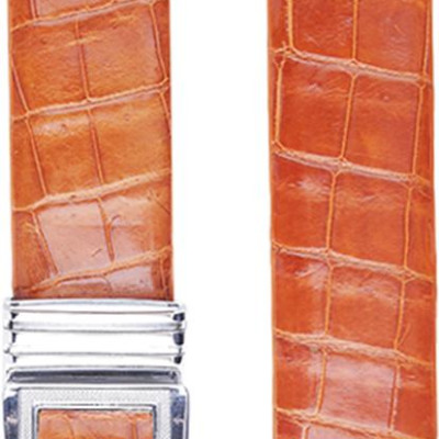 Thắt Lưng Nam Da Cá Sấu Gai Bụng Huy Hoàng HT4203 (120 x 3.5 cm) - Vàng