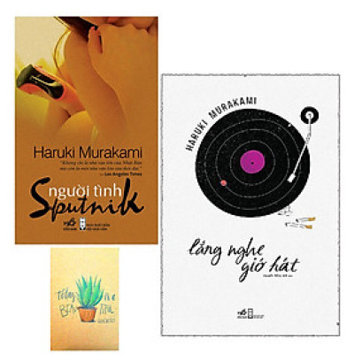 Combo Lắng Nghe Gió Hát và Người Tình Sputnik  ( Tặng Kèm Sổ Tay Xương Rồng)