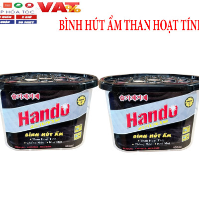 Bình hút ẩm khử mùi chống mốc than hoạt tính Hando 450ml