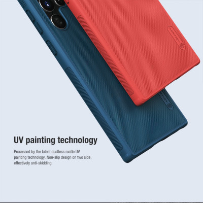 Ốp Lưng Dành Cho Samsung Galaxy S22 Ultra, S22 Plus Hiệu Nillkin Nhựa Sần Viền Dẻo Chống Sốc-Hàng Chính Hãng