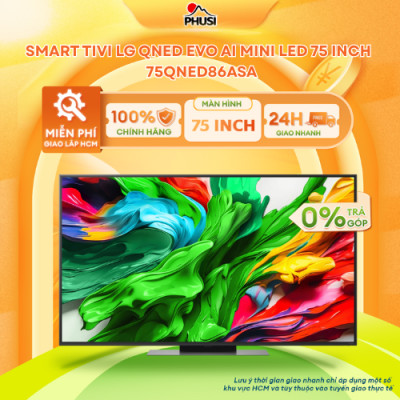 Smart Tivi LG QNED Evo AI Mini LED 4K 55 Inch 55QNED86ASA/ 65 Inch 65QNED86ASA/ 75 Inch 75QNED86ASA/ 86 Inch 86QNED86ASA - Hàng Chính Hãng - Mới 100%