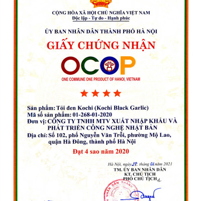 Tỏi đen cô đơn ECO nguyên vỏ [Hộp 250g]