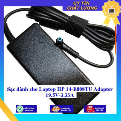 Sạc dùng cho Laptop HP 14-E008TU Adapter 19.5V-3.33A - Hàng Nhập Khẩu New Seal