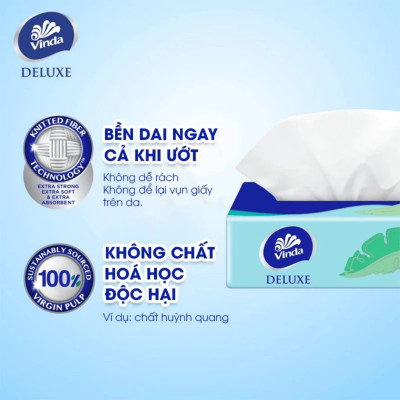 Combo 2 Lốc Khăn Giấy Gói Rút Tempo Hương Hoa Chuông Xanh (Lốc 4 Gói)