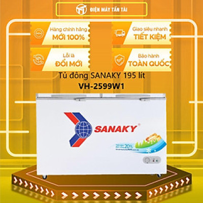 Tủ Đông Sanaky VH-2599W1 (200L) - Hàng Chính Hãng