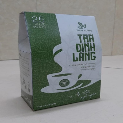 Combo 04 Túi Trà ĐINH LĂNG Thái Hưng  An thần, giảm stress, ngủ ngon 25 túi lọc 5g