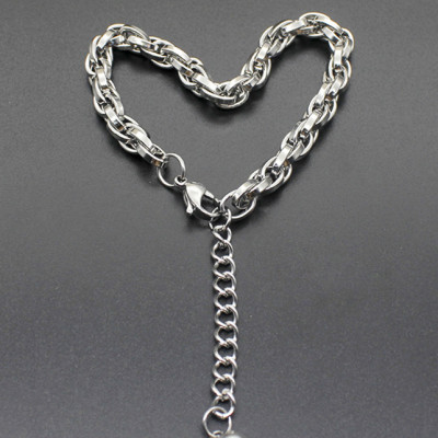 Lắc tay nam inox Hàn Quốc LT154 (Màu Bạc)